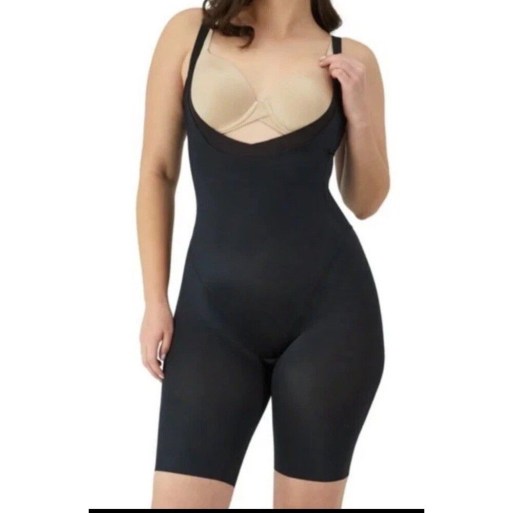 MAIDENFORM 2XL  Flexees Mid-Thigh BODYSUIT SINGLET WYOB + Tummy control FL0048